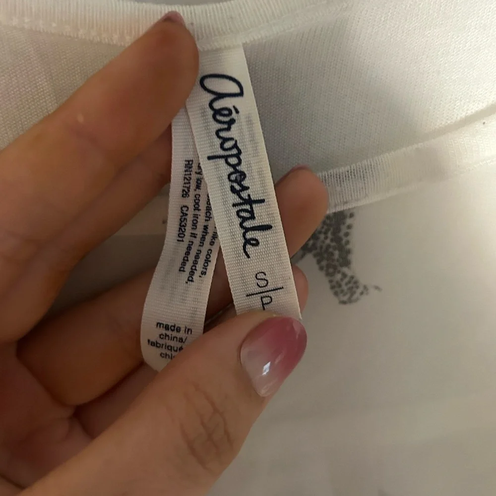 Aeropostale White Sheer Blouse - Picture 3 of 7